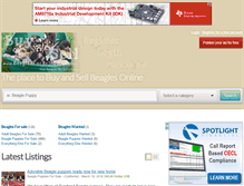 Tablet Screenshot of beaglesforsaleonline.com